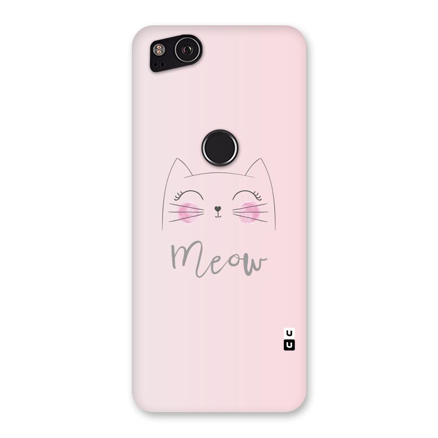 Meow Pink Back Case for Google Pixel 2