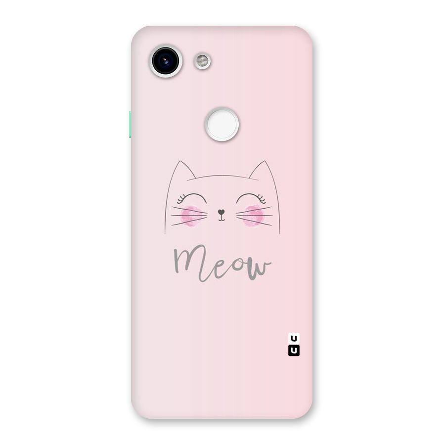 Meow Pink Back Case for Google Pixel 3