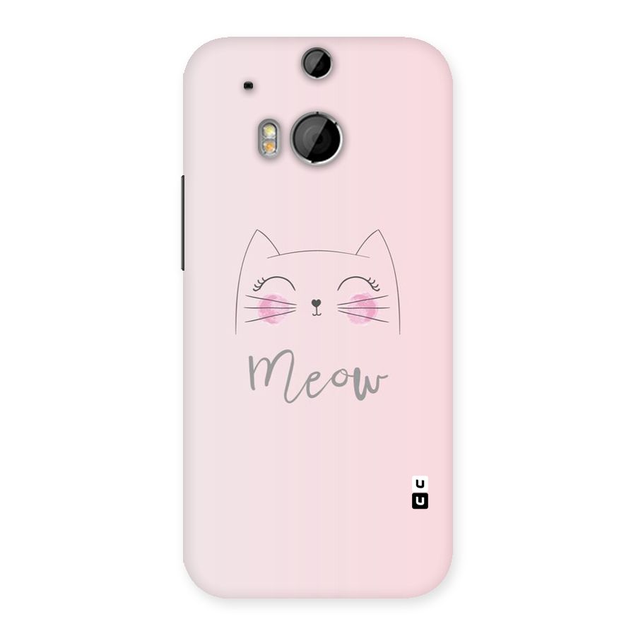 Meow Pink Back Case for HTC One M8