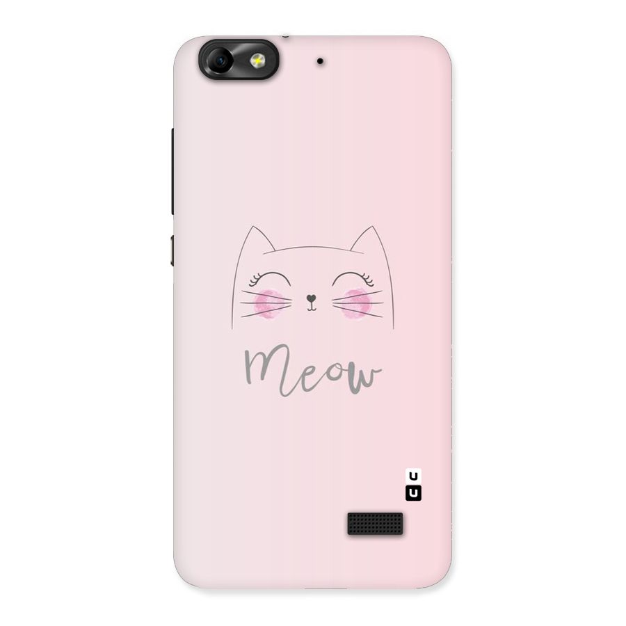 Meow Pink Back Case for Honor 4C