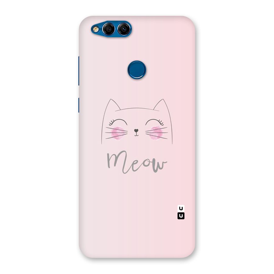 Meow Pink Back Case for Honor 7X