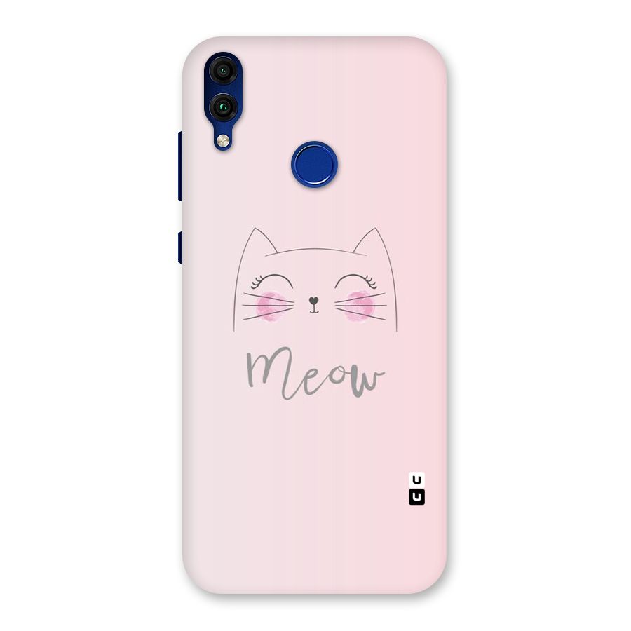 Meow Pink Back Case for Honor 8C