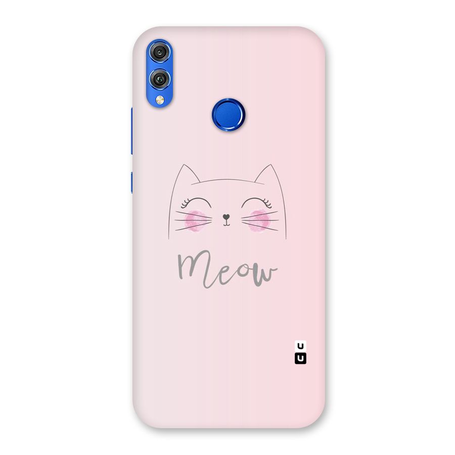 Meow Pink Back Case for Honor 8X