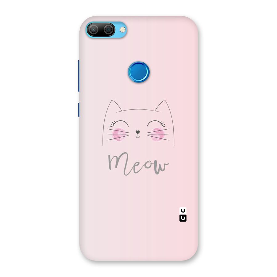Meow Pink Back Case for Honor 9N