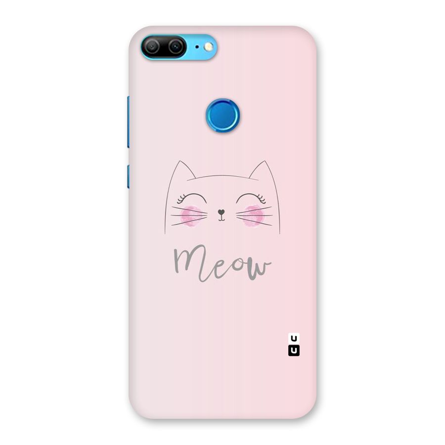 Meow Pink Back Case for Honor 9 Lite