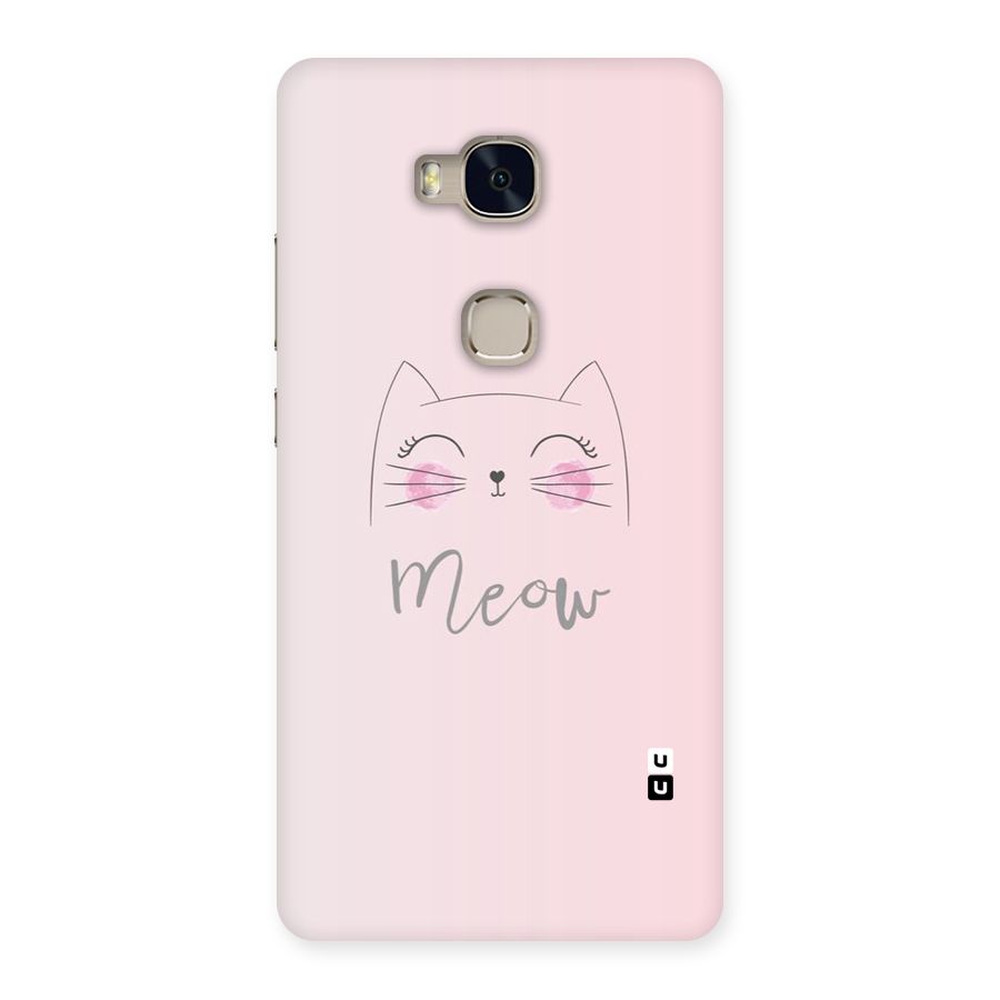 Meow Pink Back Case for Huawei Honor 5X