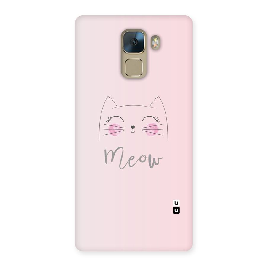 Meow Pink Back Case for Huawei Honor 7