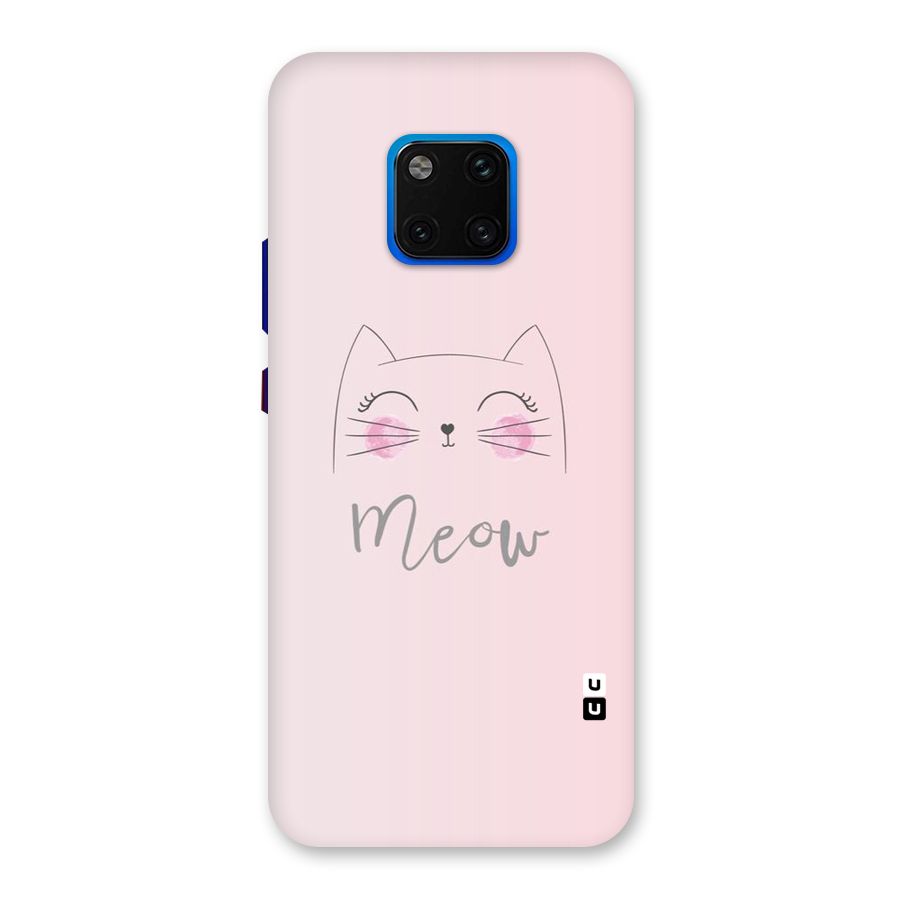 Meow Pink Back Case for Huawei Mate 20 Pro