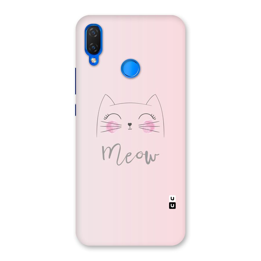 Meow Pink Back Case for Huawei P Smart+