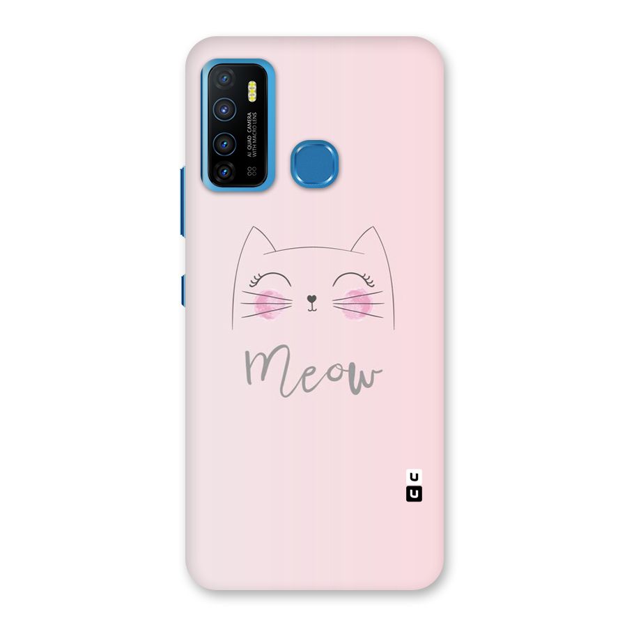 Meow Pink Back Case for Infinix Hot 9