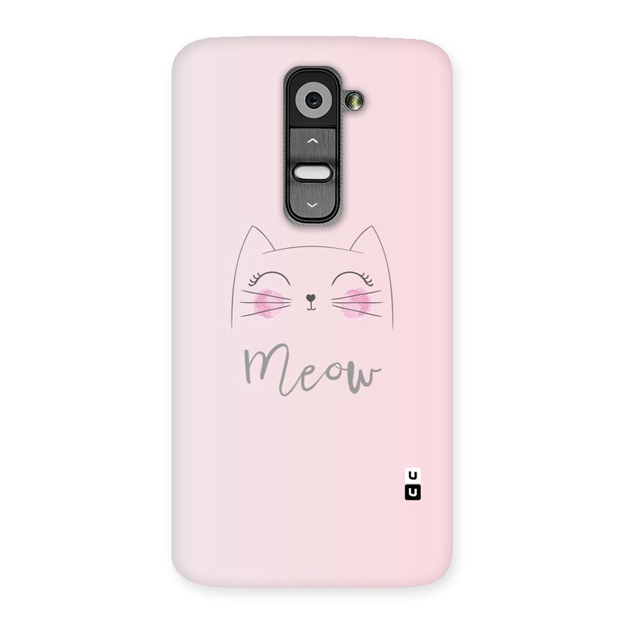 Meow Pink Back Case for LG G2