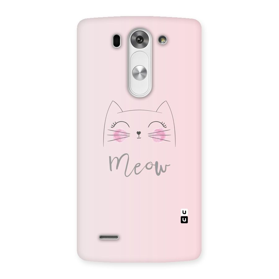 Meow Pink Back Case for LG G3 Mini