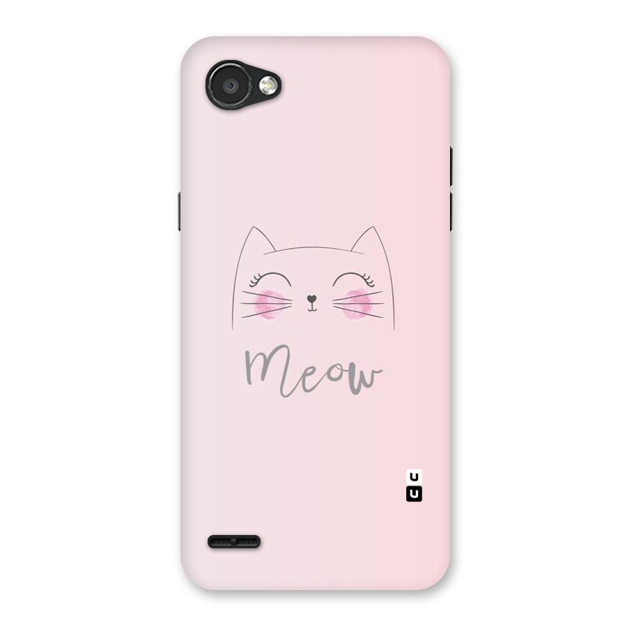 Meow Pink Back Case for LG Q6