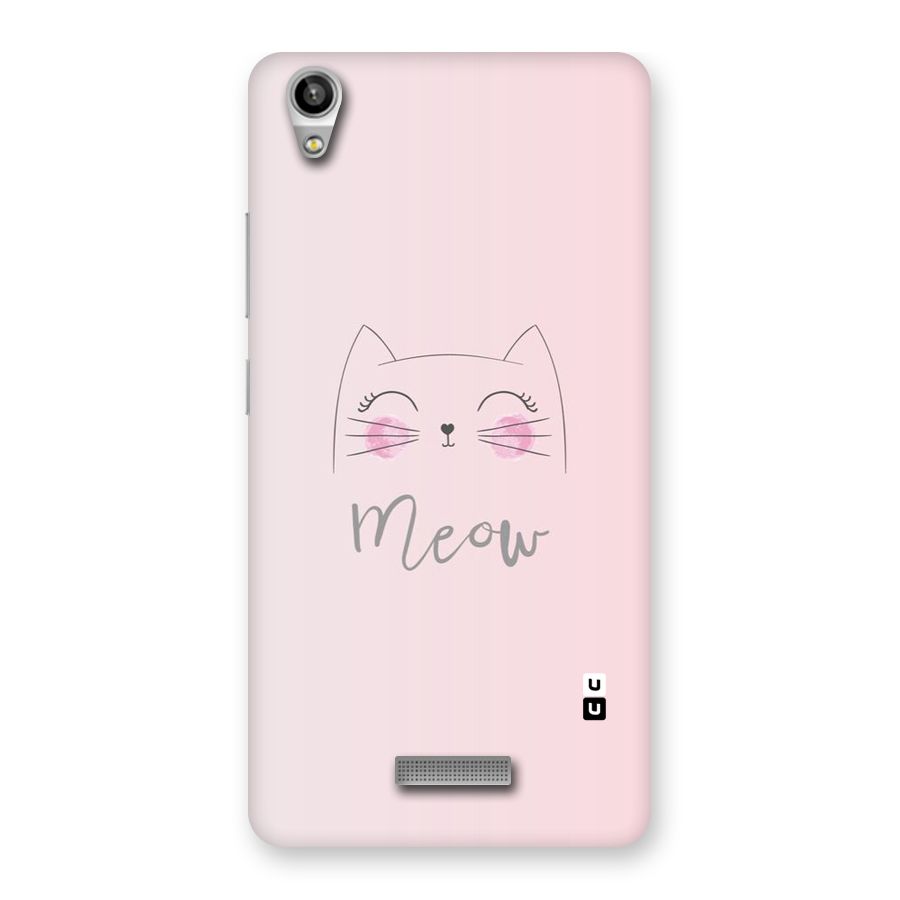 Meow Pink Back Case for Lava-Pixel-V1