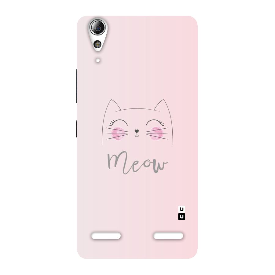 Meow Pink Back Case for Lenovo A6000