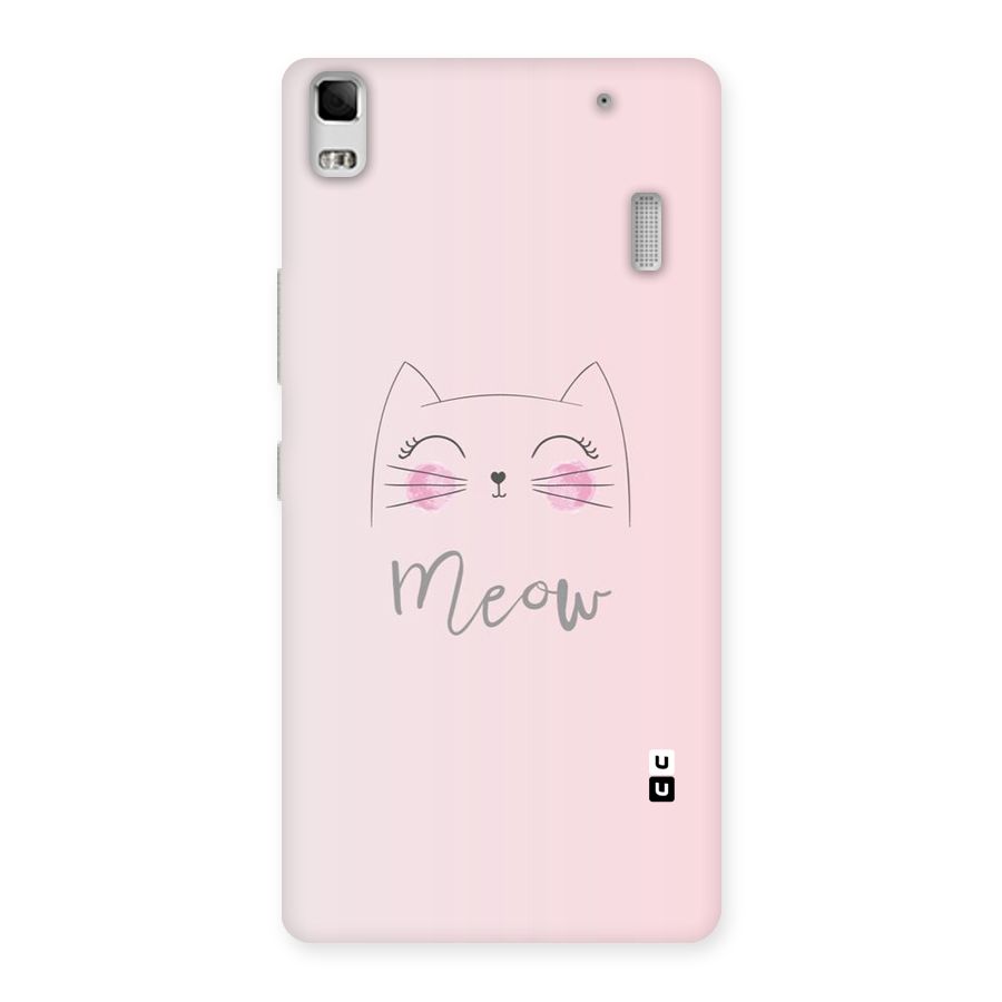Meow Pink Back Case for Lenovo A7000
