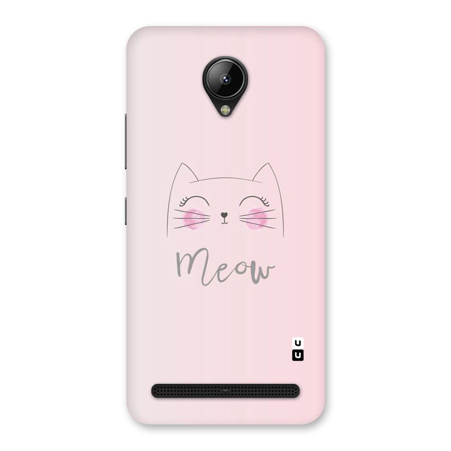 Meow Pink Back Case for Lenovo C2