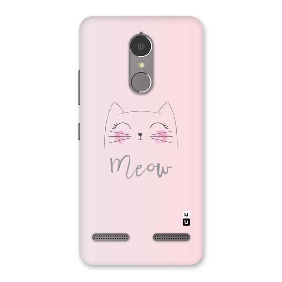 Meow Pink Back Case for Lenovo K6