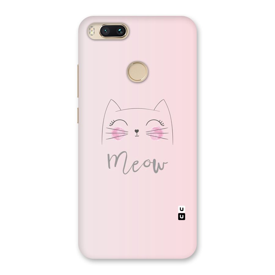 Meow Pink Back Case for Mi A1
