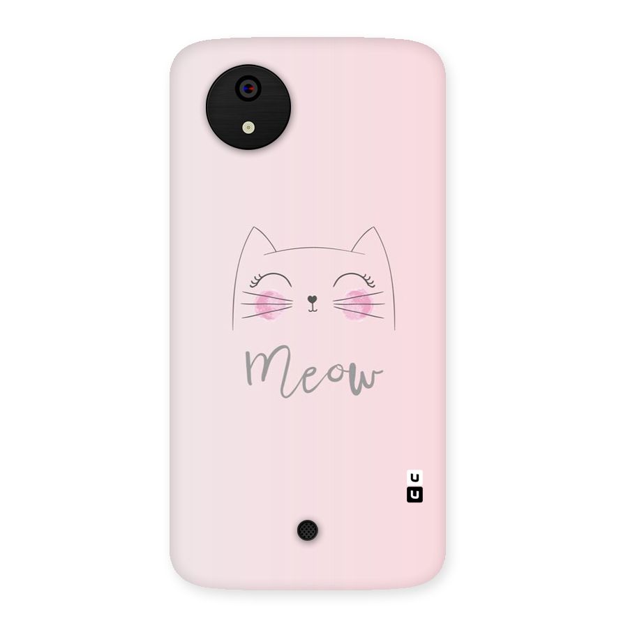 Meow Pink Back Case for Micromax Canvas A1