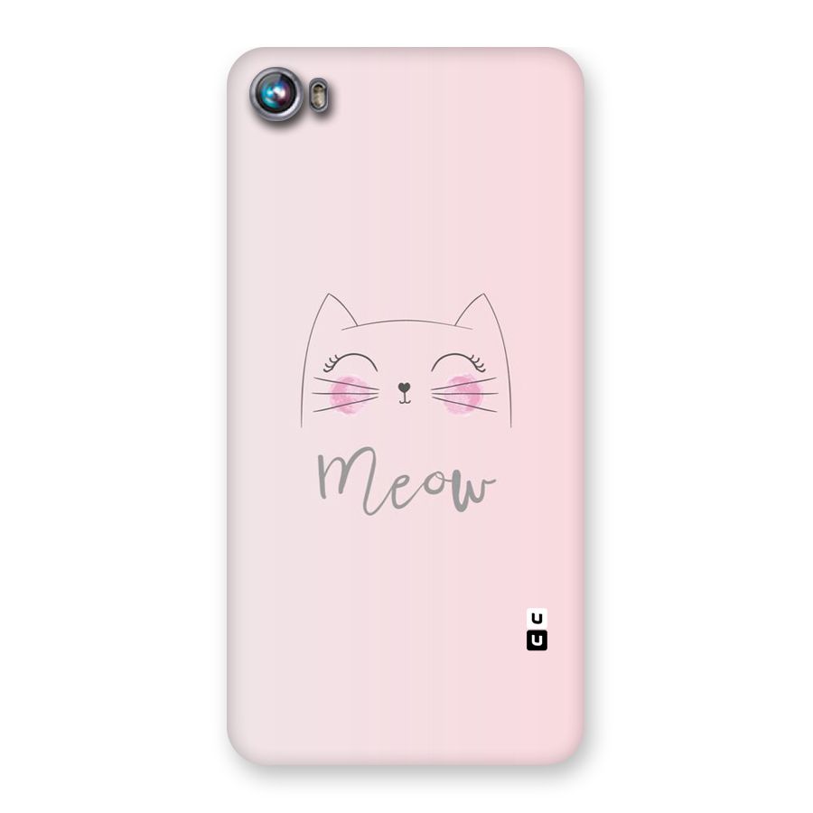 Meow Pink Back Case for Micromax Canvas Fire 4 A107