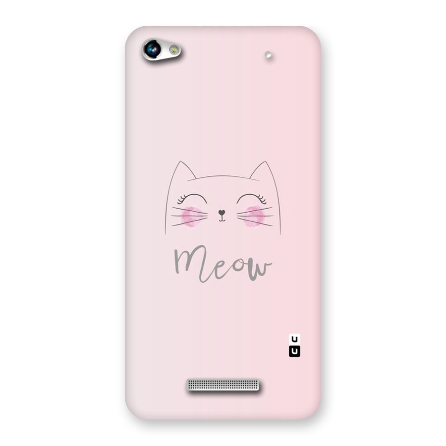 Meow Pink Back Case for Micromax Hue 2