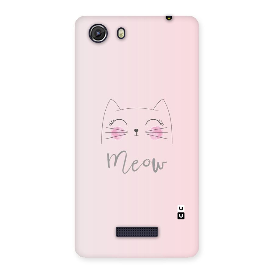 Meow Pink Back Case for Micromax Unite 3