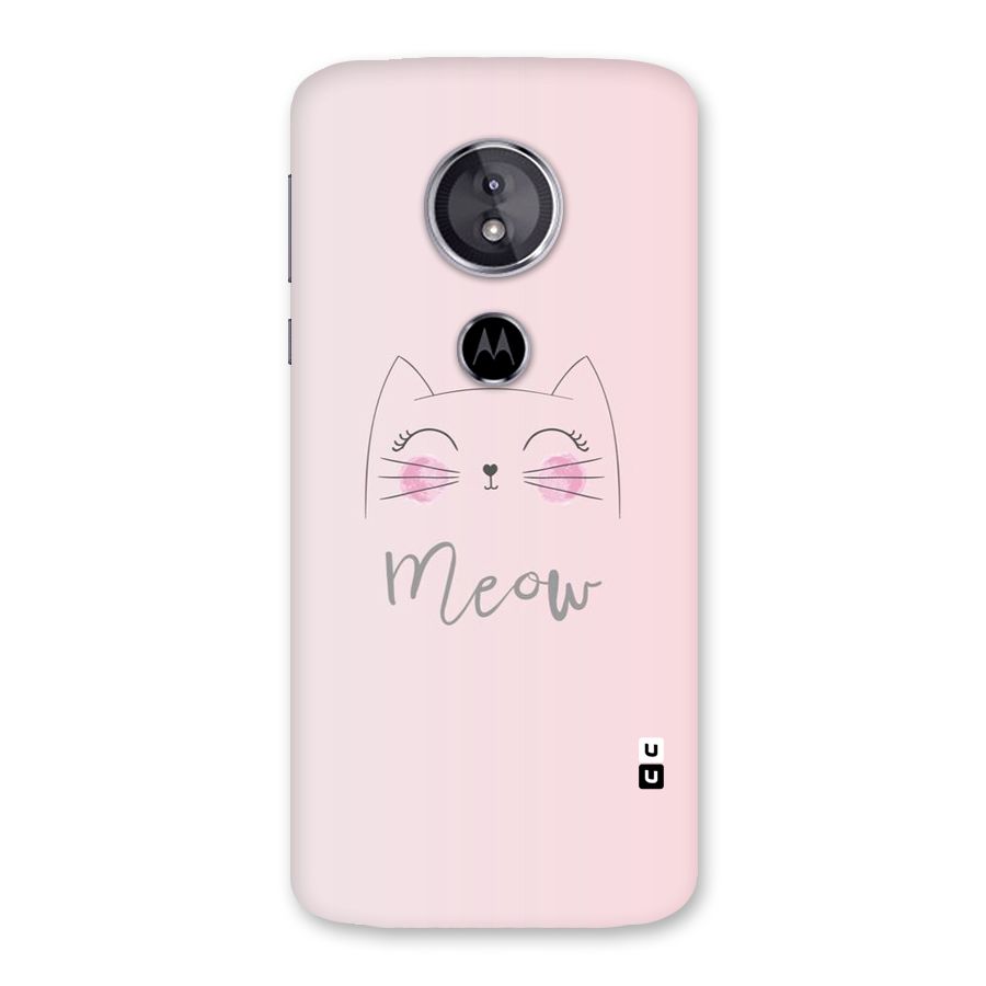 Meow Pink Back Case for Moto E5