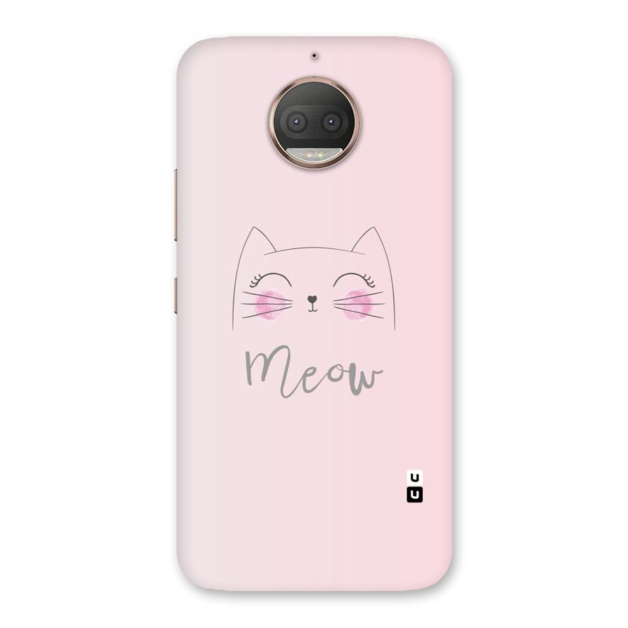 Meow Pink Back Case for Moto G5s Plus