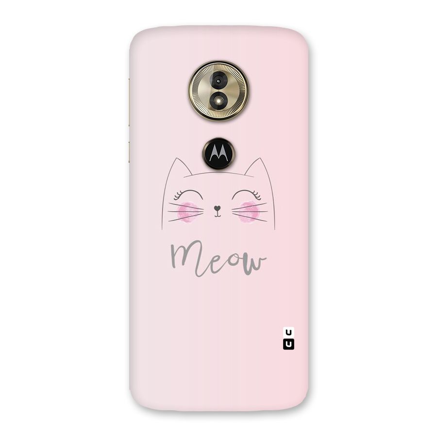 Meow Pink Back Case for Moto G6 Play