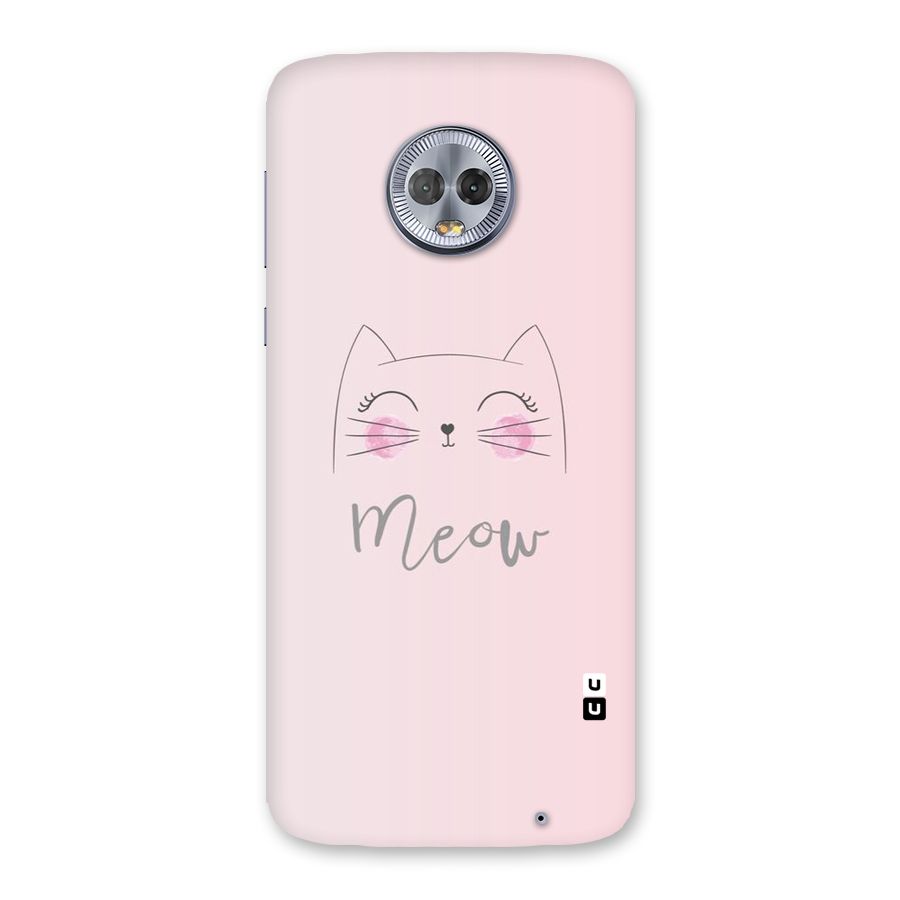Meow Pink Back Case for Moto G6 Plus