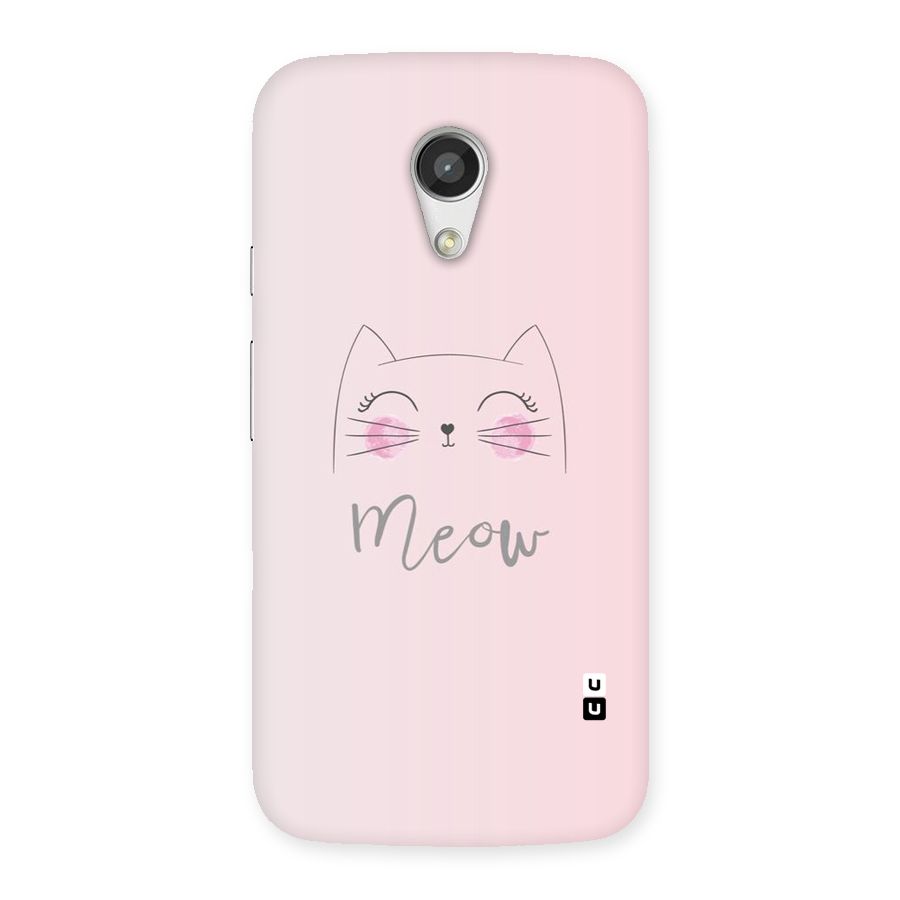 Meow Pink Back Case for Moto G 2nd Gen