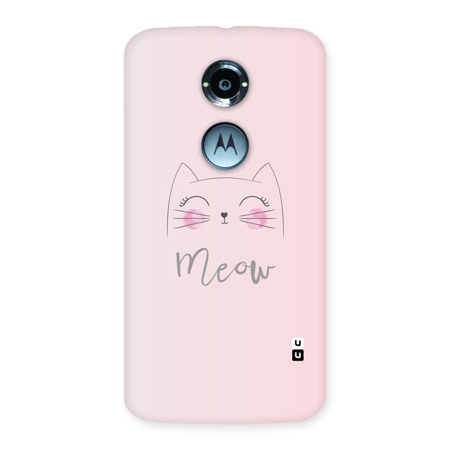 Meow Pink Back Case for Moto X 2nd Gen