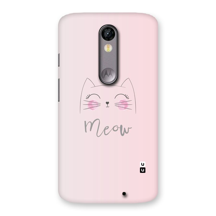 Meow Pink Back Case for Moto X Force