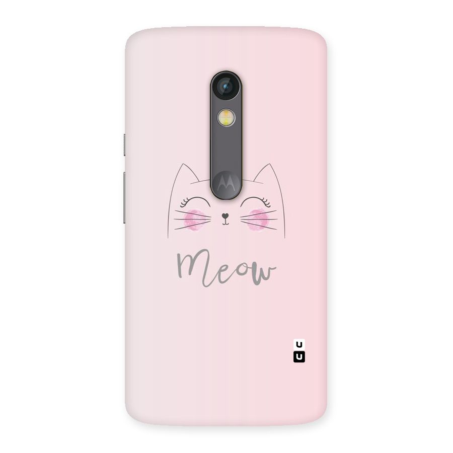 Meow Pink Back Case for Moto X Play