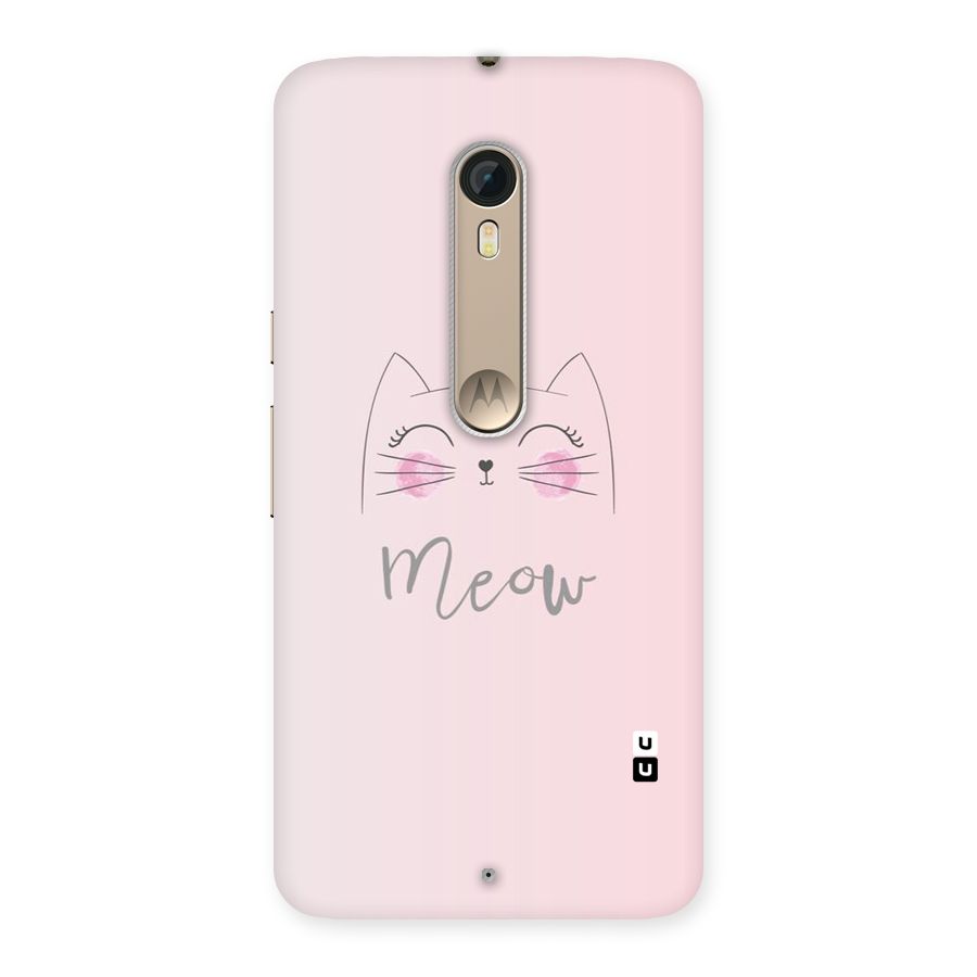Meow Pink Back Case for Motorola Moto X Style