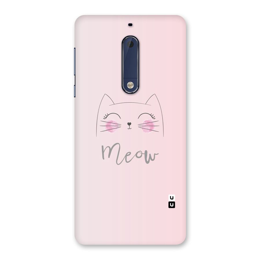 Meow Pink Back Case for Nokia 5