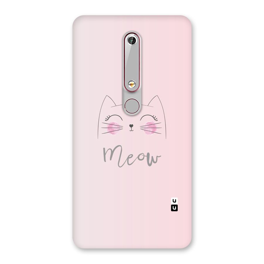 Meow Pink Back Case for Nokia 6.1
