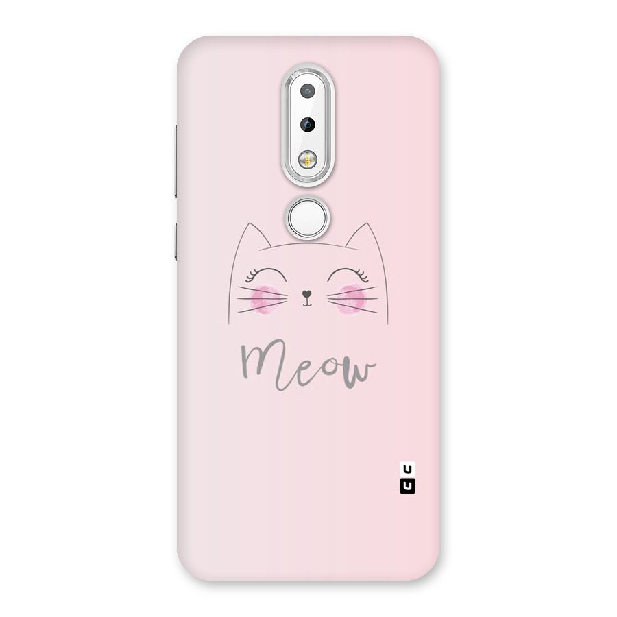 Meow Pink Back Case for Nokia 6.1 Plus