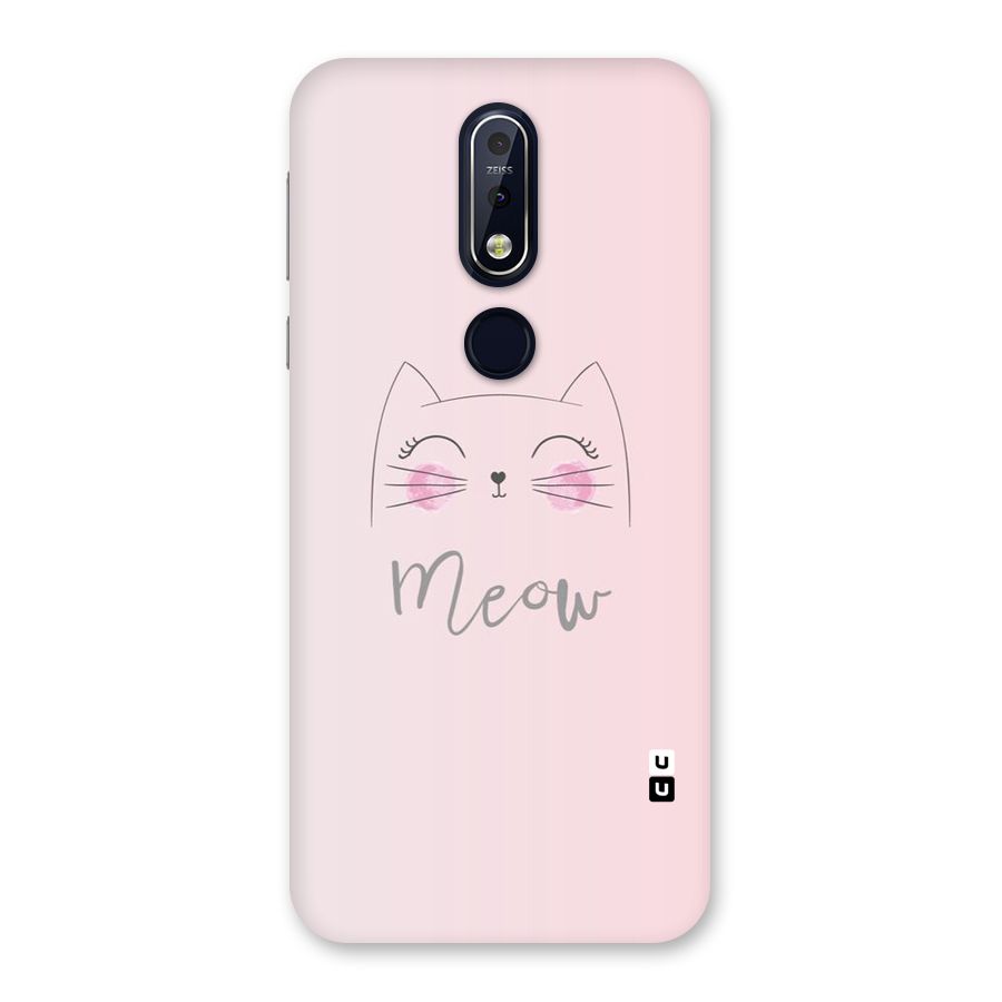 Meow Pink Back Case for Nokia 7.1