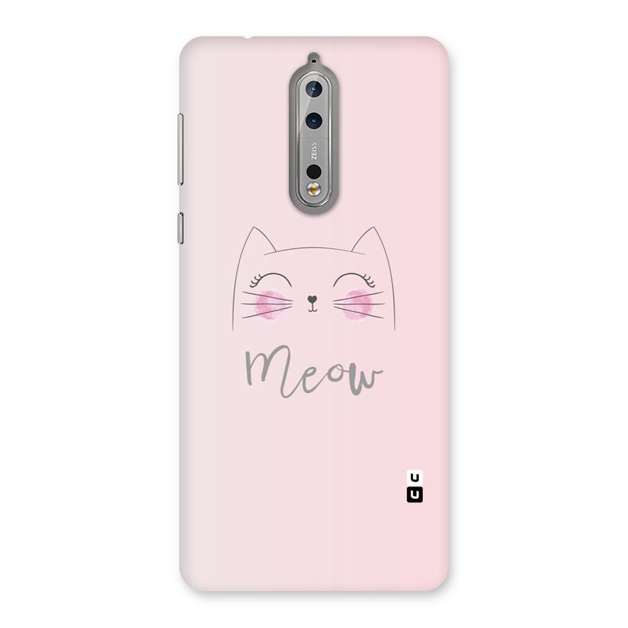 Meow Pink Back Case for Nokia 8