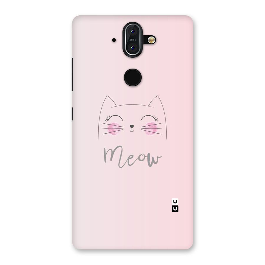 Meow Pink Back Case for Nokia 8 Sirocco