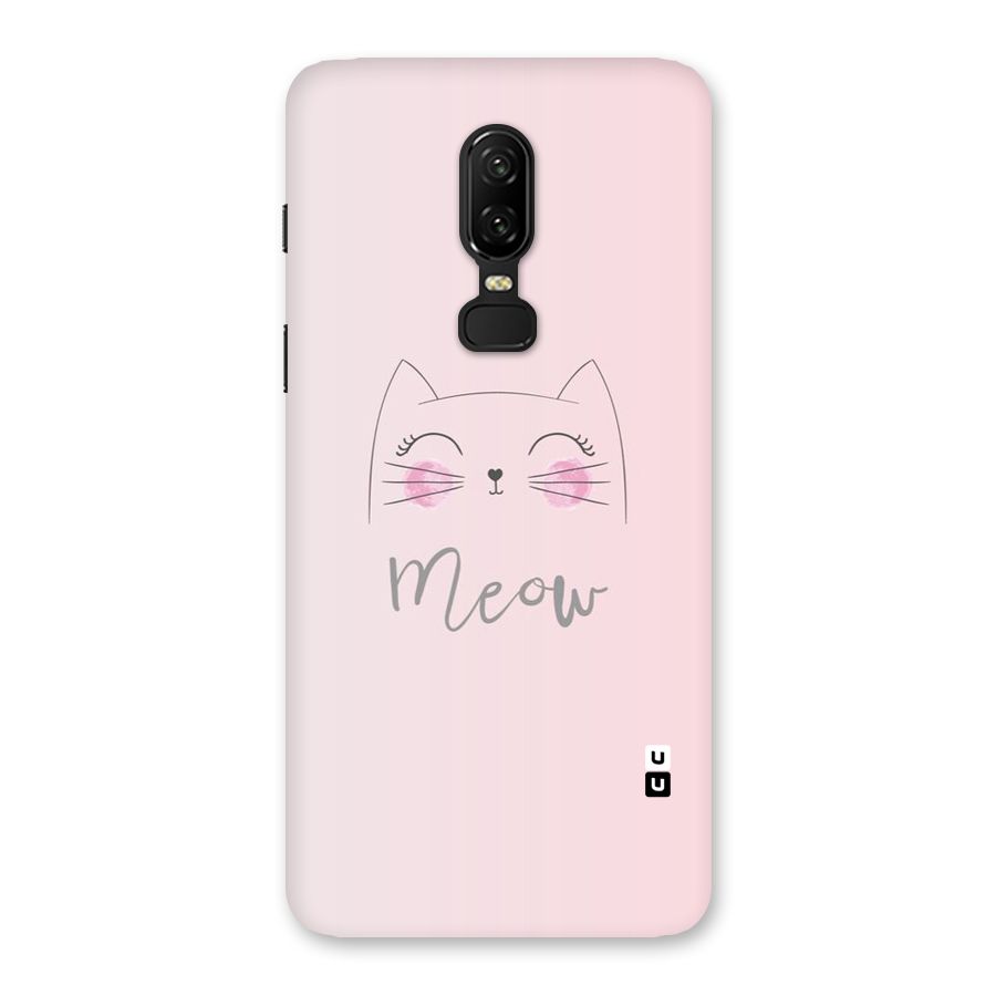 Meow Pink Back Case for OnePlus 6