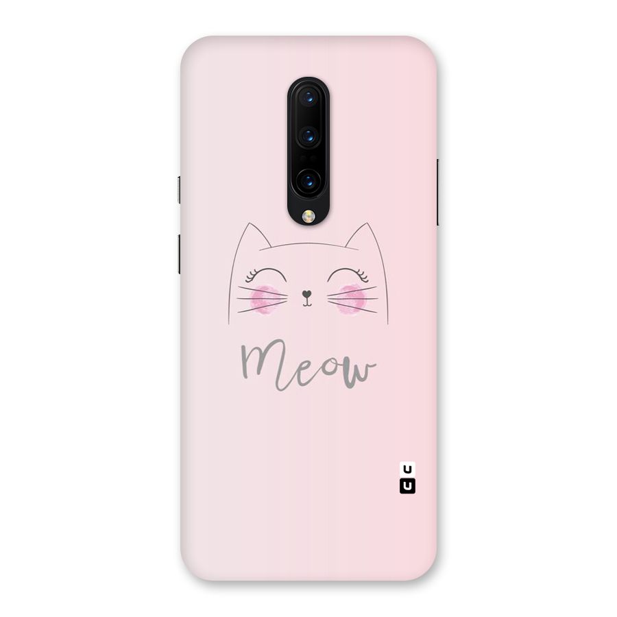 Meow Pink Back Case for OnePlus 7 Pro
