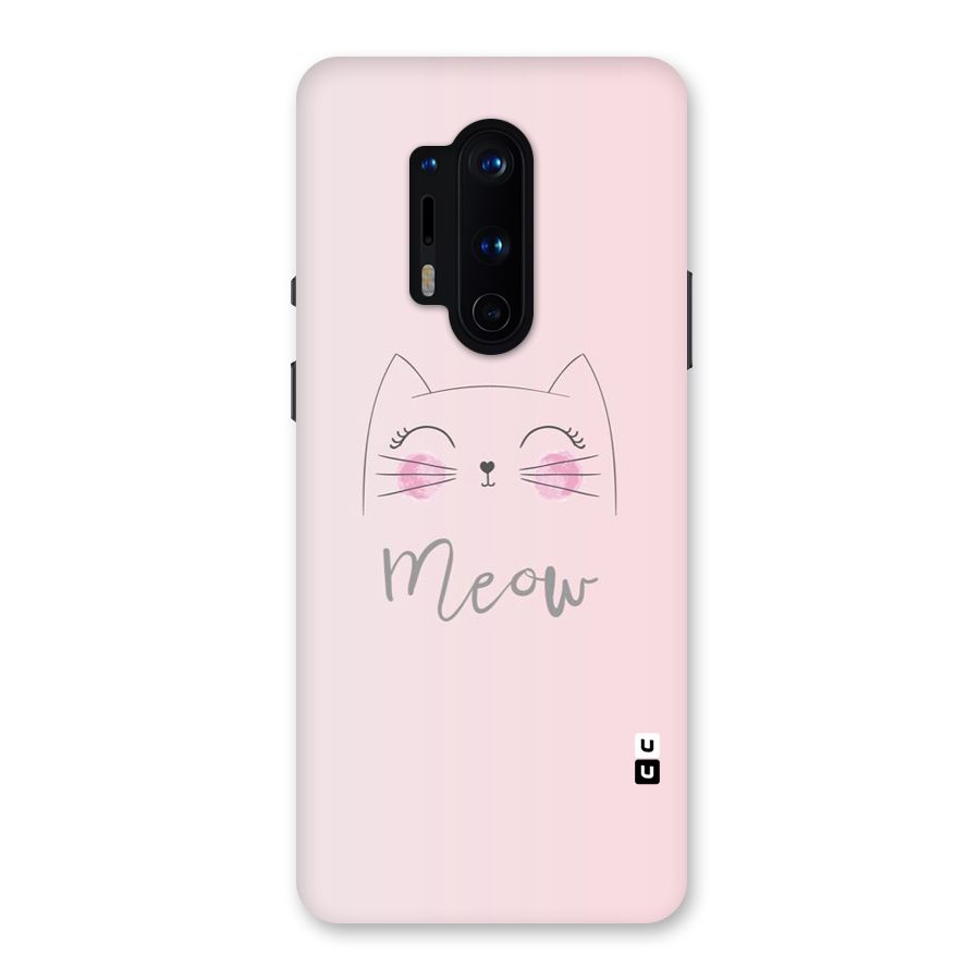 Meow Pink Back Case for OnePlus 8 Pro