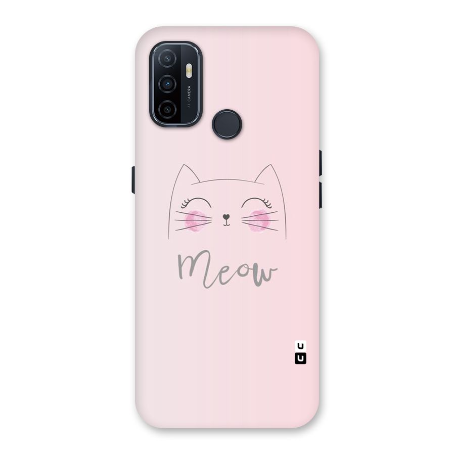 Meow Pink Back Case for Oppo A32