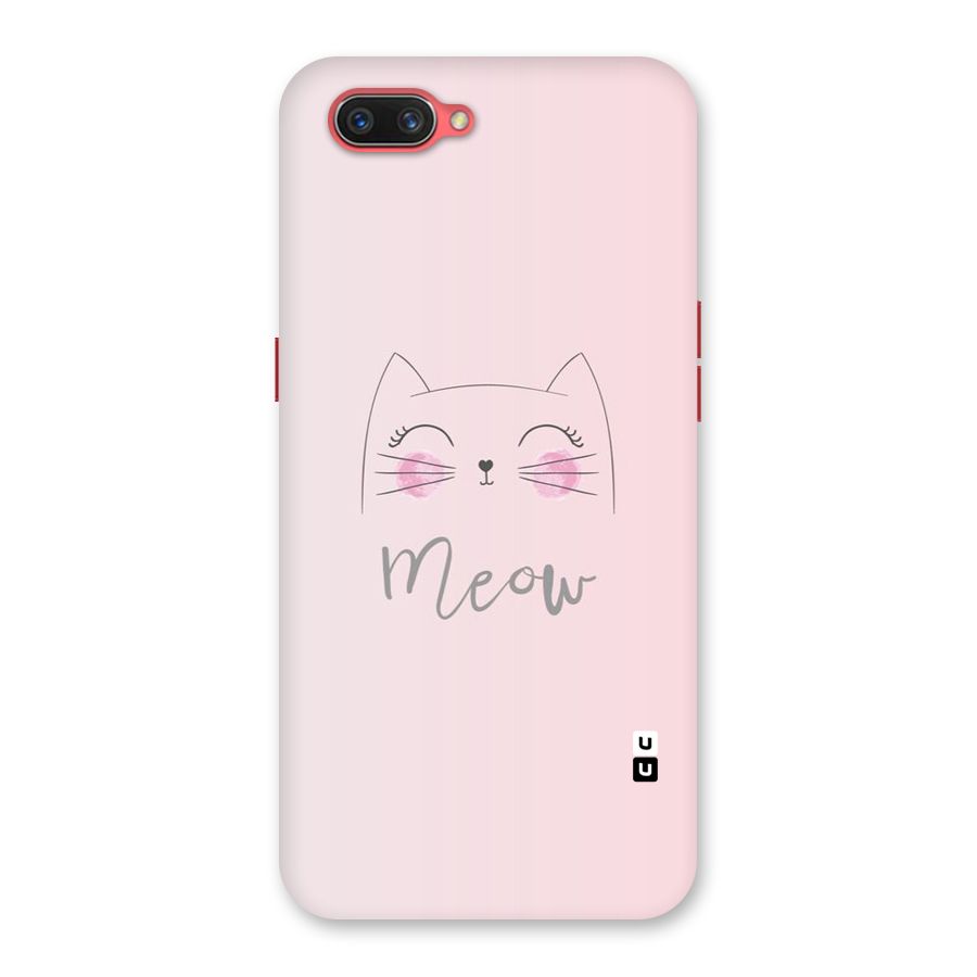 Meow Pink Back Case for Oppo A3s