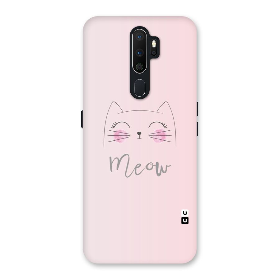 Meow Pink Back Case for Oppo A5 (2020)