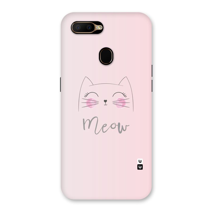 Meow Pink Back Case for Oppo A5s