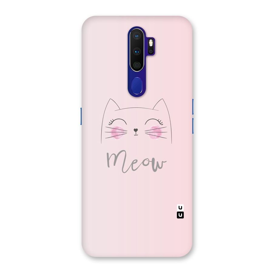 Meow Pink Back Case for Oppo A9 (2020)